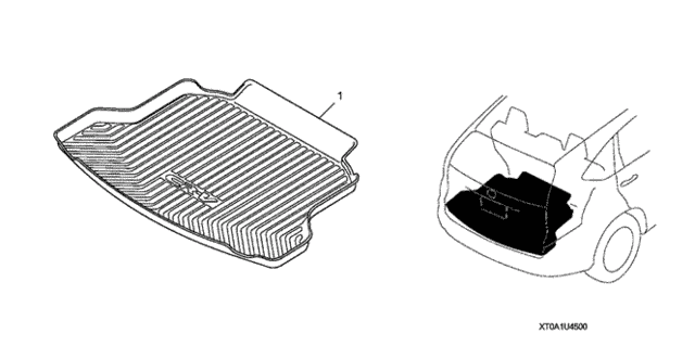 12 13 14 15 16 NEW OEM Genuine Factory Honda CR-V CARGO TRAY trunk 08U45-T0A-100