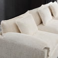 thumbnail image 5 of Modular Cloud Sofa With L-Shape  Sectional Sofa With Removeable Ottoman,Beige, 5 of 7