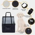 thumbnail image 3 of Foldable Dog Car Waterproof Pet Safety Seat for Medium Dogs with Safety Belt and Support Tubes, 3 of 5