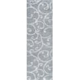 thumbnail image 3 of Bliss Rugs Transitional Floral 2'3'' x 7'3'' Silver and White Polypropylene Indoor Runner Rug, 2'3'' x 7'3'', 3 of 10
