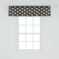 thumbnail image 2 of Ambesonne Dog Lover Window Valance, Silhouette Schnauzers, 54" X 12", Taupe and White, 2 of 3