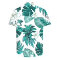 thumbnail image 4 of AHTJRT Men's Classic Retro Aloha Shirt Gradient Palm Fronds Tropical Hippie Style Multicolor 2XL, 4 of 5