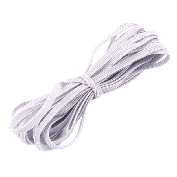 DIY Craft Clothing Hairband White Elastic String Strap Sewing Tailor Tool 3Meters 10ft Long for Home Essential