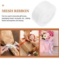 thumbnail image 6 of LOLIPPYY Sheer Ribbon Ribbons White Floral Arrangements Graduation 1Pack, 6 of 8