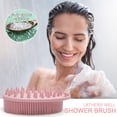 thumbnail image 5 of Soft hair shampoo, silicone bath massage brush, double-sided bath brush, 5 of 7