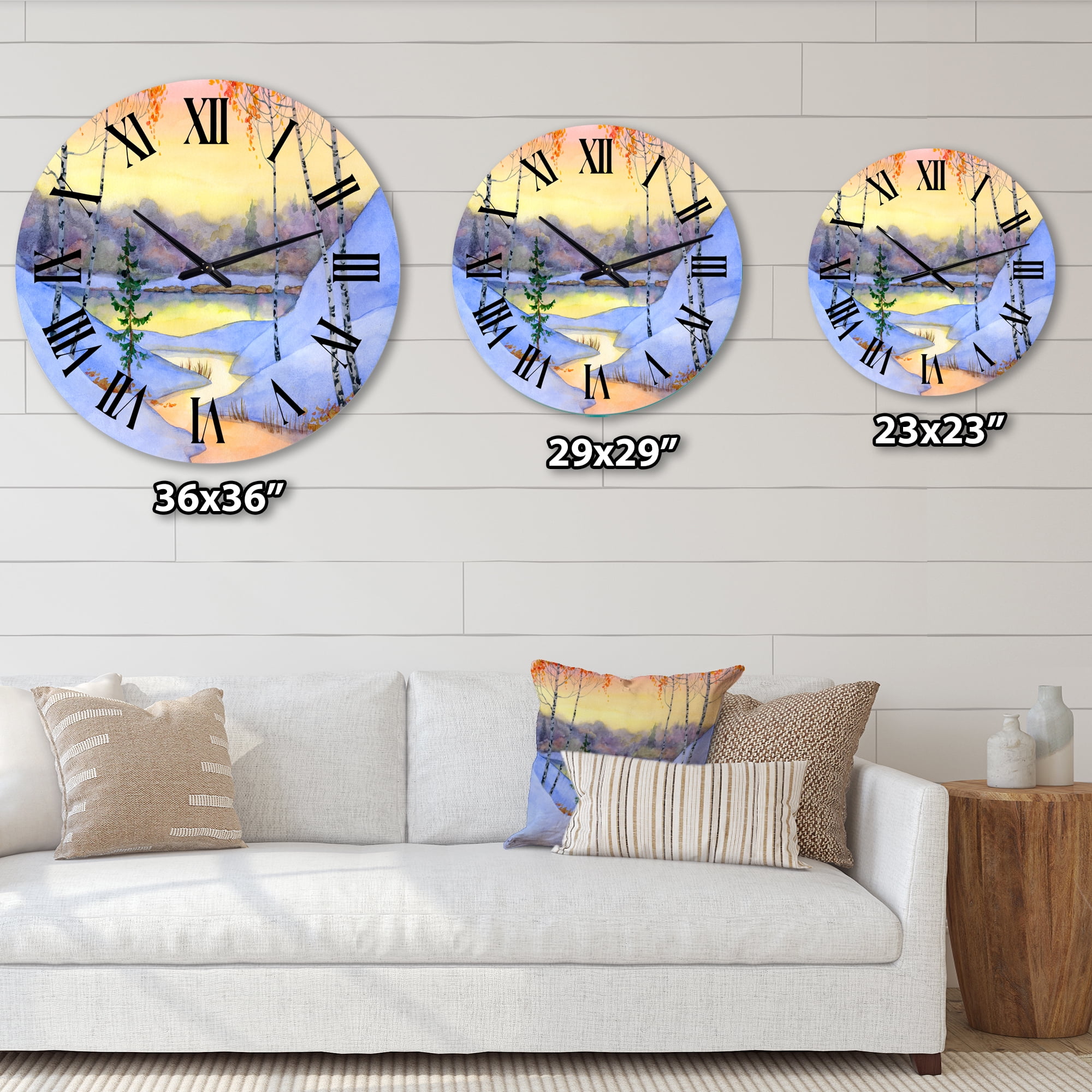 Designart 1 in Wall Clock