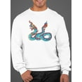 thumbnail image 2 of Dragon Snake Sweatshirt Men -Image by Shutterstock, Male XX-Large, 2 of 4