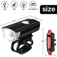 thumbnail image 3 of UUGEE Bicycle Bike Lights Front and Back for Night Riding Rechargeable Bike Accessories Headlight Tail Light for Adult, 3 of 7