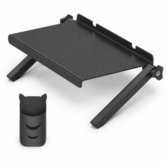 13 Inch TV Top Shelf with Remote Holder, Adjustable TV Stand Platform Shelf for Cable Box and Streaming Device Storage