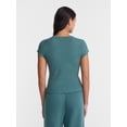 thumbnail image 3 of No Boundaries Waffle Knit Tee, Women’s XXS-XXL, 3 of 5