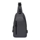 thumbnail image 1 of Bolso de pecho para hombre, bolso de senderismo, minibolso de hombro para senderismo, viajes, gimnasio y trekking. Gris, 1 of 9