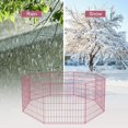 thumbnail image 6 of YRLLENSDAN 24'' Dog Pen for Outside, 8 Panel Exercise Fences Dog Kennel for Backyard Pet Playpen Crate Fence Pet Gate with Door Puppy Play Yard for Small Medium Large Dogs, 6 of 7