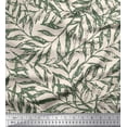 thumbnail image 1 of Soimoi Green Viscose Chiffon Fabric Artistic Leaves Print Sewing Fabric Yard 42 Inch Wide, 1 of 3