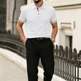 thumbnail image 2 of Polo Shirts for Men Quick Dry Moisture Wicking Short Sleeve Collared Shirts Stretch Lightweight Polo Shirt, 2 of 6