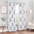 thumbnail image 7 of Coolnut Coolnut Blackout Curtains for Bedroom Doorway Curtains for Window Treatments 84 inches Length Anchor Seamless Pattern Vertical Blinds Door Curtains for Bedroom, 1 Panel, 7 of 7