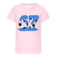thumbnail image 4 of XAOFW Kids 6 7 T-Shirt Graphic Number Print Blend Boys Girls Short Sleeve Round Neck Stylish Cozy Outdoor Activities Tee Shirts, 4 of 5