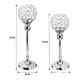 thumbnail image 4 of Candelabro Portavelas Cristal Regalo Adornos Boda Fiesta Malubero Dorados, 4 of 5