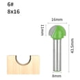 thumbnail image 2 of 8mm Shank Cover Box Bit Router Bit Wood Working Milling Cutter For Wood Bit Face Mill ,Great Multi-Purpose Application, 2 of 3