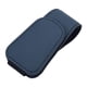 thumbnail image 1 of Soporte de cuero sintético para gafas de coche, con clip para colgar gafas, ahorra espacio para la visera. Azul oscuro, 1 of 9