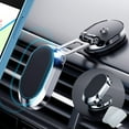 thumbnail image 1 of Magnetic Phone Holder for Car【Upgrade Foldable】Magnetic Phone Mount Multi-Functional 360°Rotation phone magnet for car Dashboard Phone Holder Magnetic Car Mount for iPhone, Samsung, LG All Smartphones, 1 of 5
