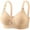Beige, variant on ktowifly Seamless Bras for Women Plus Size Wireless Sports Cozy Bralettes Breathable Push up Bra S-5XL