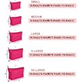 thumbnail image 2 of Vercord Premium Nylon Purse Organizer Tote Handbag Insert Organizers Bag in Bag Zipper 13 Pockets Rose Medium, 2 of 6