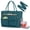 Dark green, variant on Teacher Tote Bag with Insulated Lunch Compartment 15.6 inch Laptop Bag for Women Lightweight Work Bags Nurse Bags