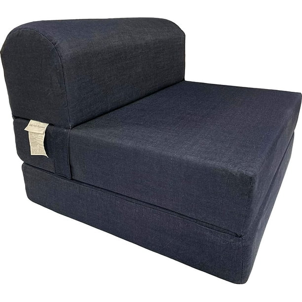 D Futon Furniture Denim Sleeper Chair, Is 32 Density Foam Good For Sofa Bed