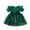 Green, variant on Girls' Dresses Tutu Dress Baby Romper Dress Toddler Solid Color Baptism Holiday Outfits Princess Dress Size 2 Y-3 Y