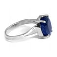 thumbnail image 3 of 925 Sterling Silver Blue Sapphire Gemstone Oval Shape Women Ring Christmas Gift , Engagement ,Ring, 3 of 5