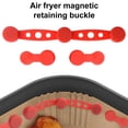 thumbnail image 1 of TidBay Air Fryer Magnet Silicone Buckle Heat Resistant Silicone Clip for Air Fryer Liners Easy Release Parchment Paper Holder Food-safe Air Fryer Accessory, 1 of 8