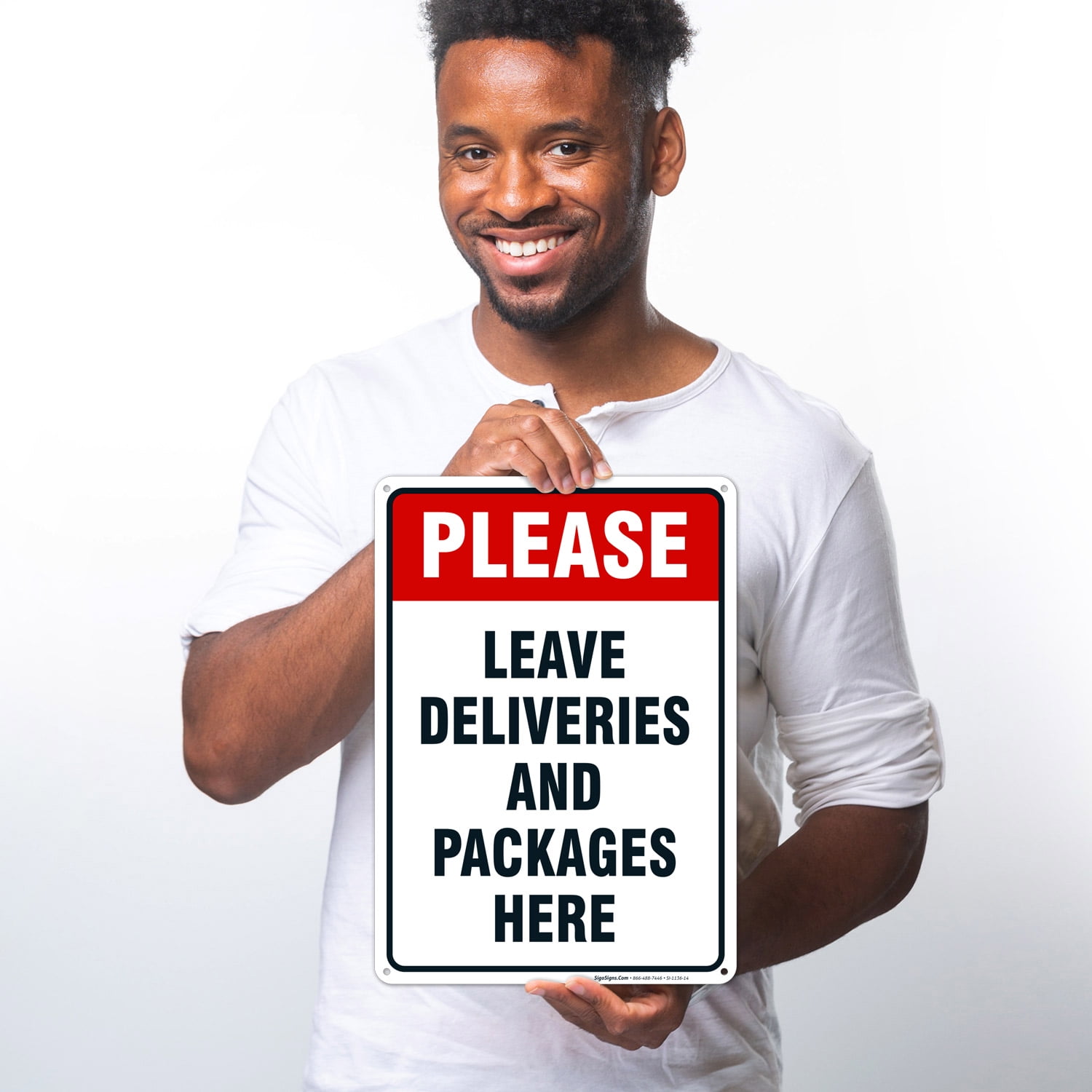 Please Leave Deliveries and Packages Here Sign, - Walmart.com