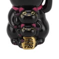 thumbnail image 5 of NFTIGB 4.5-inch Solar Powered Smiling Fortune Cat Ornament Automatic Hand Waving Lucky Figurine for Car Dashboard Desk Black, 5 of 9