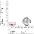 thumbnail image 3 of Gem Stone King 1.15 Ct Round Pink Created Sapphire 925 Sterling Silver Engagement Ring (Size 5), 3 of 5