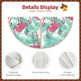 thumbnail image 3 of Sikiie Flamingo Nativity Christmas Tree Skirt, Jesus Christian Winter Holiday Tree Mat Decoration(30-48IN)36", 3 of 6
