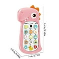 thumbnail image 2 of Early Education Toy Dinosaur Phone for Toddlers Educational Pretend Play Learning Toy with Light and Musical Features, 2 of 7