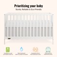 thumbnail image 4 of Dream On Me Synergy Wave 5-in-1 Convertible Crib, Cannoli Cream, 4 of 9