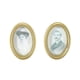 thumbnail image 1 of Lot de 2 cadres photo ovales miniatures pour maison de poupée, accessoires de bricolage, 1 of 4