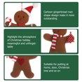thumbnail image 4 of 3 piezas de adorno colgante de árbol de Navidad con forma de hombrecito de jengibre adorable, 4 of 5