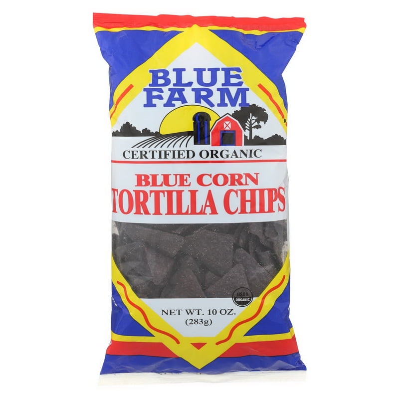 (Price/case)Blue Farm - Organic Blue Corn Tortilla Chips - Case of 12 ...