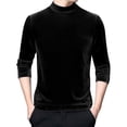 thumbnail image 3 of Men’s High Neck Long Sleeve T-Shirt Casual Versatile Winter Base Layer Top, 3 of 5