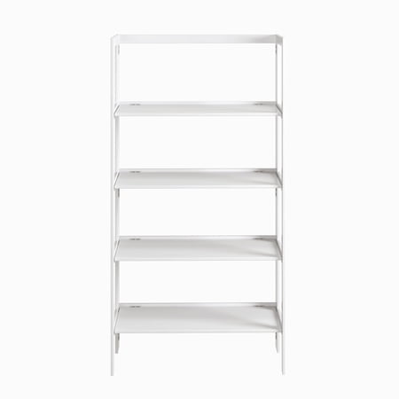 Jela Solid Wood 4 Shelf Folding Bookcase - White