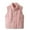 Pink, variant on Hotiary Toddler Boys Girls Sleeveless Fleece Jacket Baby Solid Stand Collar Windproof Zipper Thicken Warm Vest Outerwear Kids Winter Waistcoat for 4-12 Years