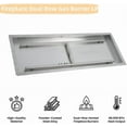 thumbnail image 3 of 24x8 in Drop in Fire Pit Burner Kit, Stainless Steel Fire Pit Kit with Burner, Hose Kit, Insert Rectangular Fire Pit Burner Pan for Propane, Natural Gas, Outdoor Fire Pit Pan Kit, 3 of 7