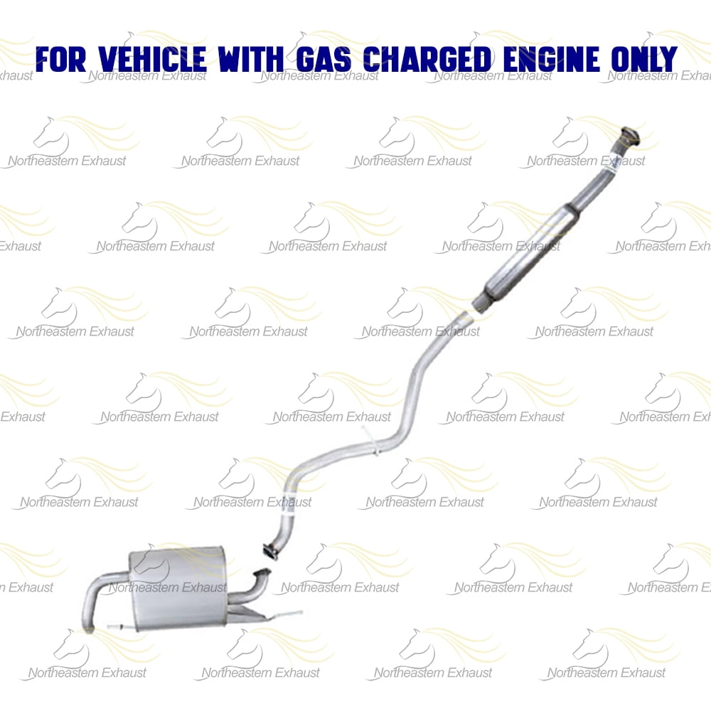 Northeastern Exhaust Resonator, Intermediate Pipe & Muffler Fits 2016-2017 Subaru Crosstrek 2.0L & 2013-2015 Subaru XV Crosstrek 2.0L (Gas Engine Models Only) Direct Fit | Stainless Steel System Kit