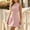 *Pink, variant on ClodeEU Women's Mock Neck Sleeveless Button A Line Mini Dress,Casual Summer Office Dress Black,Women's Plus L