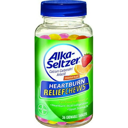 6 Pack - Alka-Seltzer Heartburn Relief Chews, 36 Each