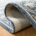 thumbnail image 6 of SAFAVIEH Micro-Loop Anson Floral Bordered Wool Area Rug, Blue/Ivory, 4' x 6', 6 of 7