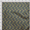 thumbnail image 3 of oneOone Cotton Poplin Fabric Leaves & Floral Block Print Fabric BTY 56 Inch Wide, 3 of 5