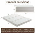 thumbnail image 6 of 6 Inch Tri-Fold Memory Foam Mattress - Full Size Foldable Mattress with Storage Bag, Portable Floor Mattress for Guests, Fold-Up Guest Bed, 6 of 6